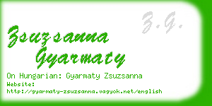 zsuzsanna gyarmaty business card